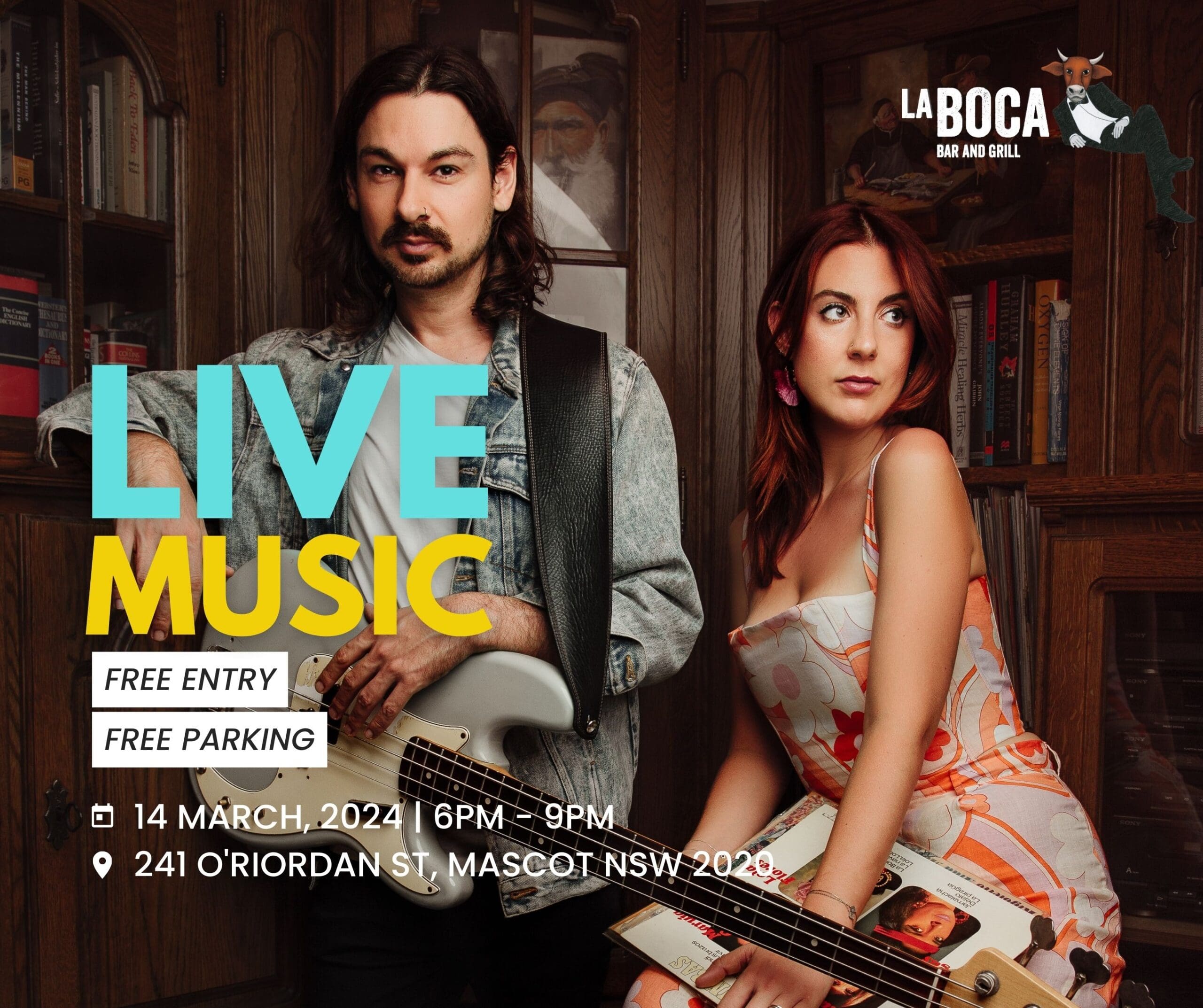 Live Music 14 March 2024 scaled LIVE MUSIC at La Boca