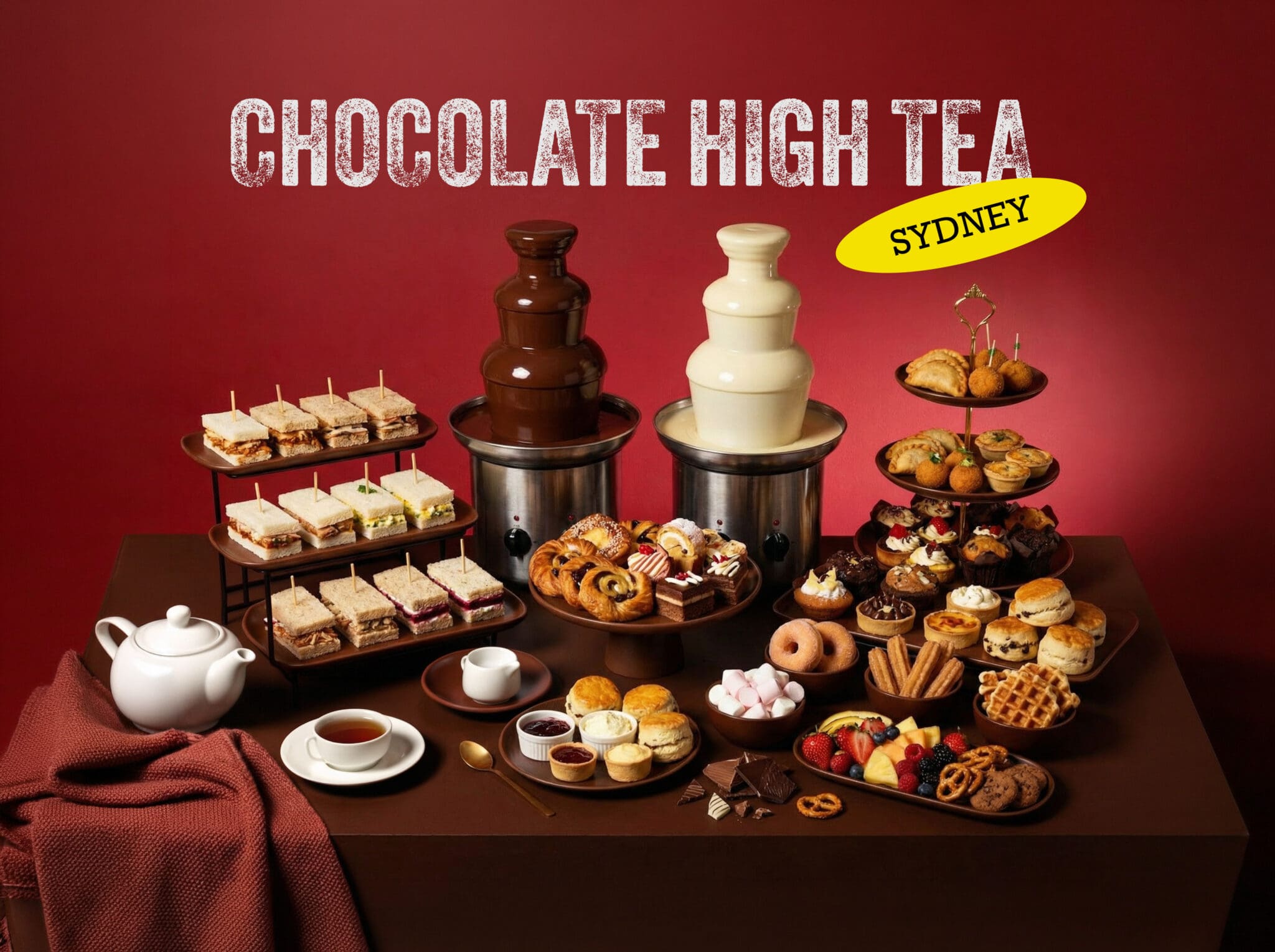 Sweet Lab High Tea La Boca Chocolate High Tea Buffet | High Tea Sydney